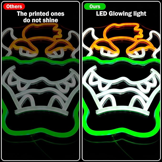 Anime Neon Signs for Wall Decor Dimmable Gaming Neon Light Gamer Neon Signs for Bedroom Game Room Man Cave