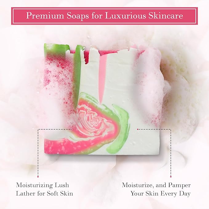 FinchBerry 8 Bar Soap Set - Natural Shea & Coconut Oil, Rich Scents & Lush Lather, Ideal Gift Box for Everyday Comfort and Self-Care - 8 Vegan Handmade Bars, (1.5 - 2.5 oz) Each