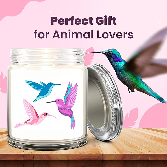1OAK Lavender Scented Candles - Hummingbird Gifts for Women - Hummingbird Candle - Made in USA