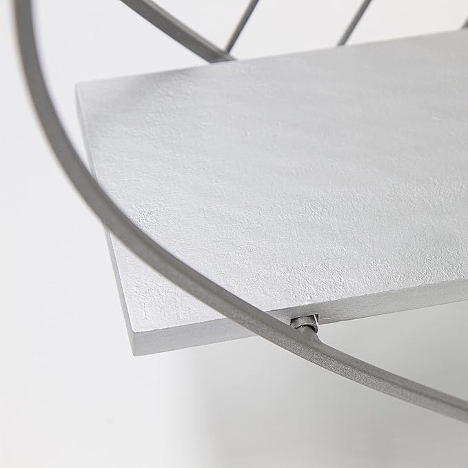 Afuly Wall Shelf Metal Grey Floating Shelves Heart Design Small Shelf Storage Rack Modern Romantic Farmhouse Style Cute Fancy Unique Nursery Room Bathroom Bedroom Wall Decor