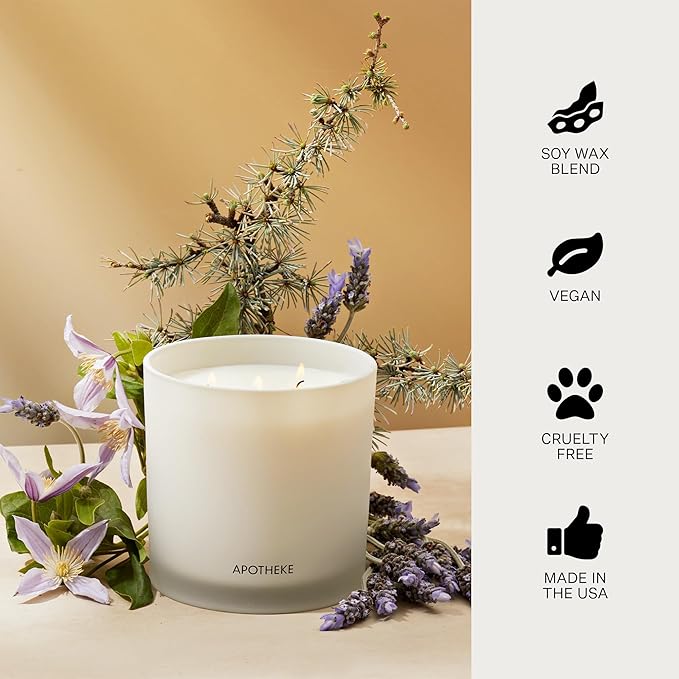 Apotheke 3-Wick Candles (Black Iris Oak, 3-Wick)