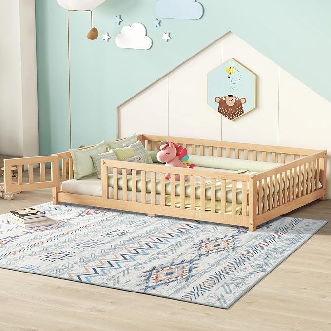 Area Rug Living Room Rugs Large Soft Boho Farmhouse Indoor Floor Rug (Blue, 8'x10')