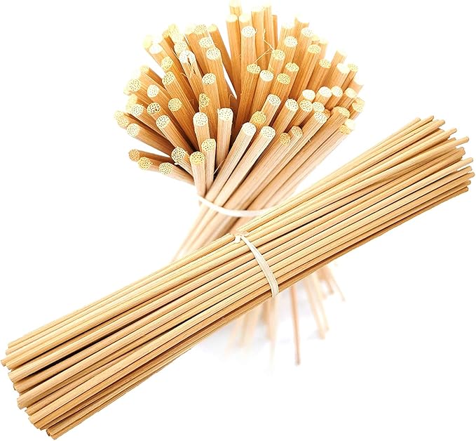 Reed Diffuser Replacement Bamboo Sticks 50pcs - 25cm - 3-5mm for Room Fragrance Oil Diffuser - Room Aromas