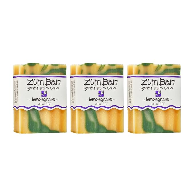 Zum Bar Goat's Milk Soap - Lemongrass - 3 oz (3 Pack)