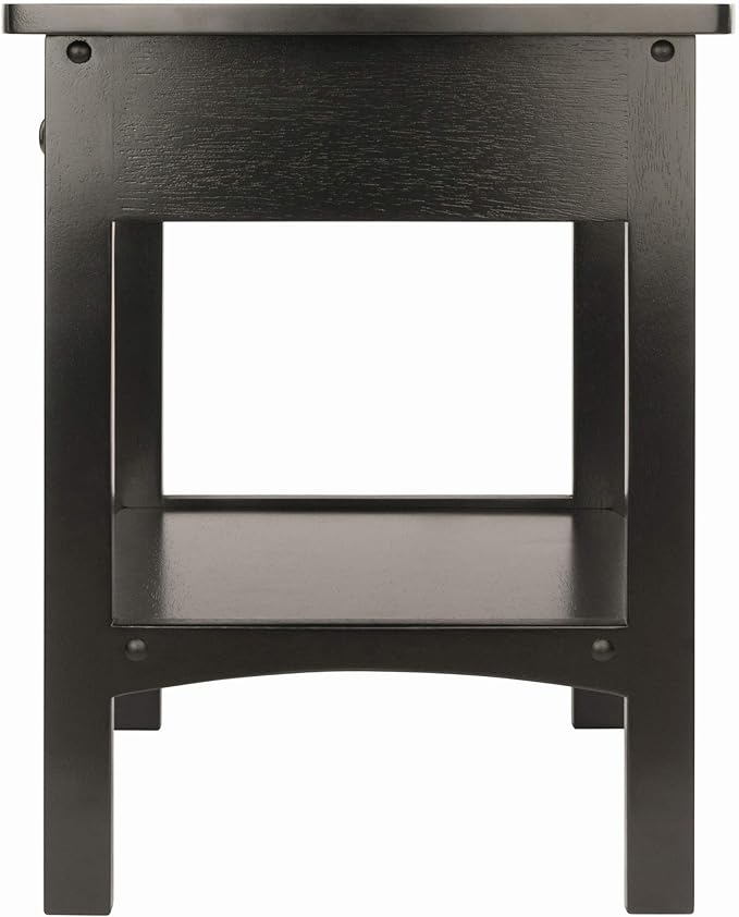 Winsome Claire Accent Table, 18 in, Black