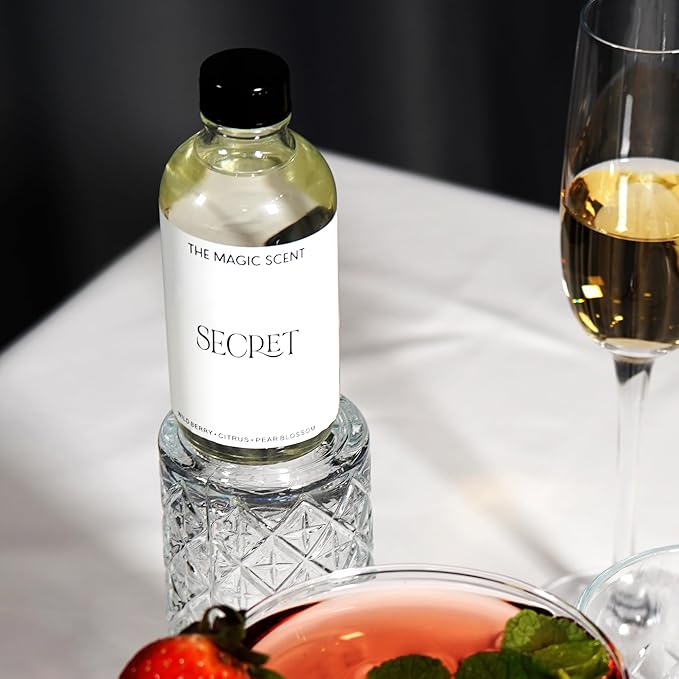 Secret Oils for Diffuser - HVAC, Cold-Air, & Ultrasonic Diffuser Oil - Essential Oils for Diffusers Aromatherapy - Rose and Jasmine Oil - 4 fl oz, 120 mL