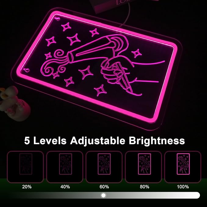 Lucunstar Hairdryer Neon Sign Pink LED Beauty Salon/Hair Salon Decor,Led Neon Business Lights for Barbers Studio Decoration for Beauty Shop(14.69 * 9.4in)