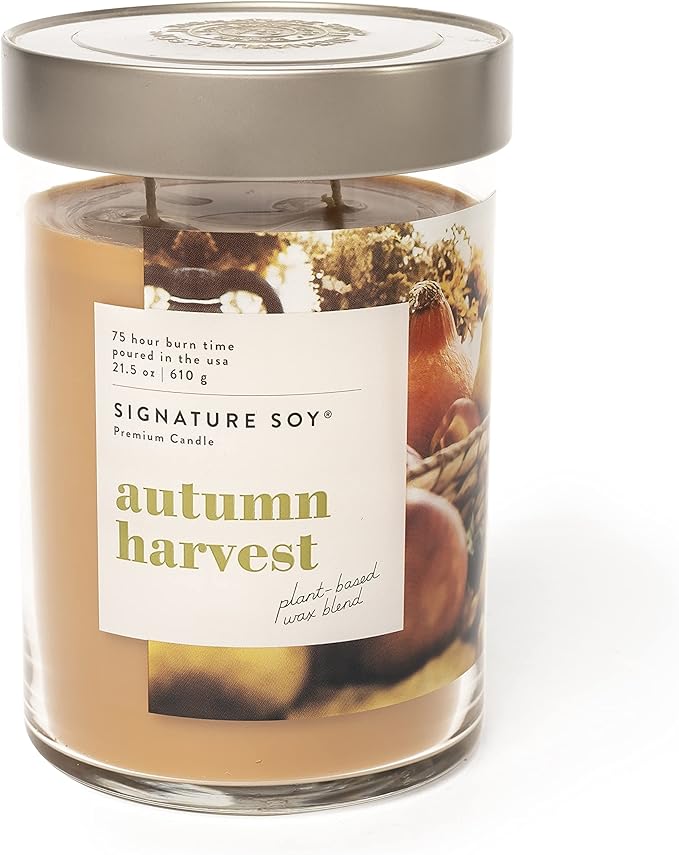 Lidded Autumn Harvest Scented Candle