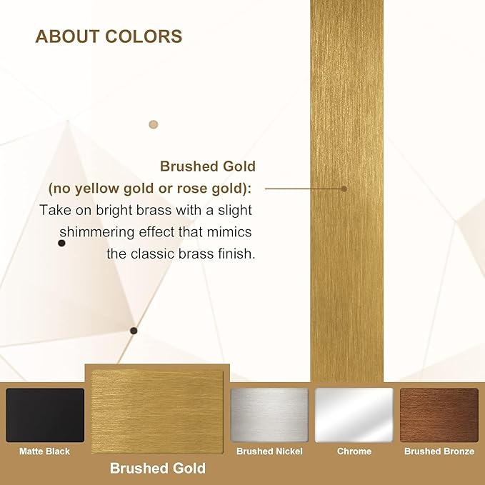 ANDY STAR Round Gold Mirror, 30'' Brass Mirror with Brushed Gold Frame, Wall Mounted Stainless Steel Metal Frame Round Mirror for Bathroom, Living Room, Bedroom