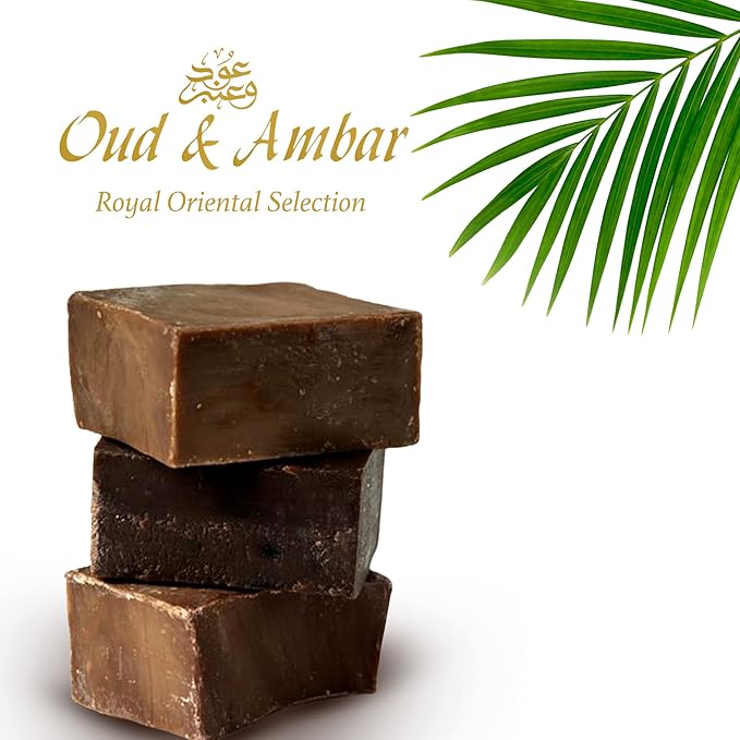 Oud And Amber Bath & Body Soap, Organic Hand made Soap Bar, Royal Oriental Oud wood Soap 150 Gr