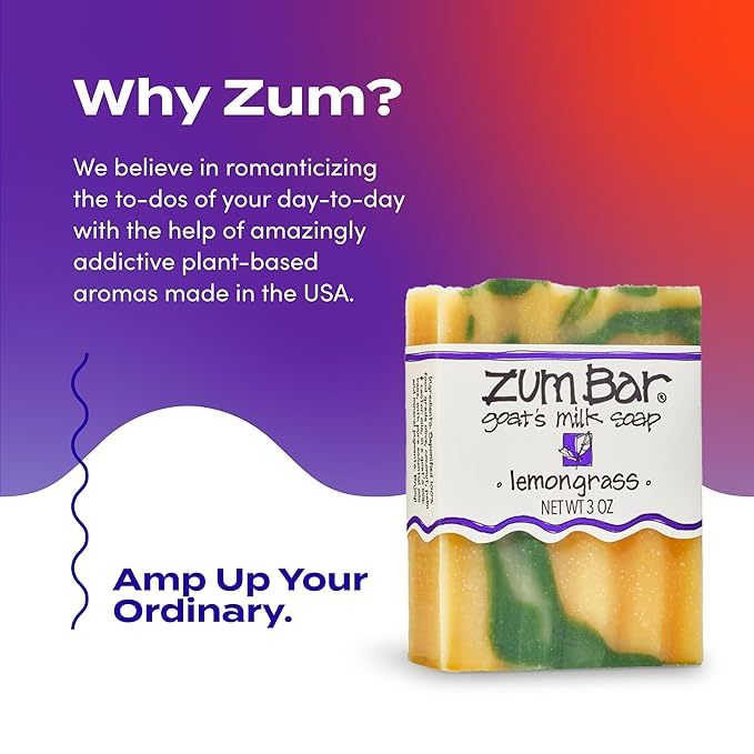 Zum Bar Goat's Milk Soap - Lemongrass - 3 oz (3 Pack)