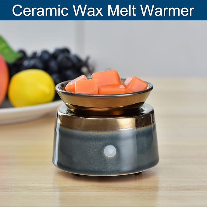 kobodon Ceramic Candle Wax Warmer,Home Fragrance Diffuser, Wax Melter Fragrances Candles Oils, Fragrance Warmer Candles or Wax Melts as Gifts for Mom Grandma Women…