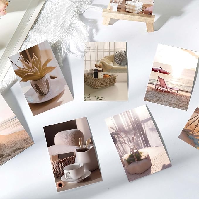 LA MAISON COZY Wall Collage Kit, Teen Posters Art Print, 50PCS 4x6'' Vintage Wall Decor Gift for Teen Girls' Dorm Room