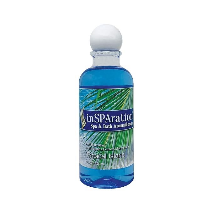 inSPAration Spa and Bath Aromatherapy 370X Spa Liquid, 9-Ounce, Tropical Island