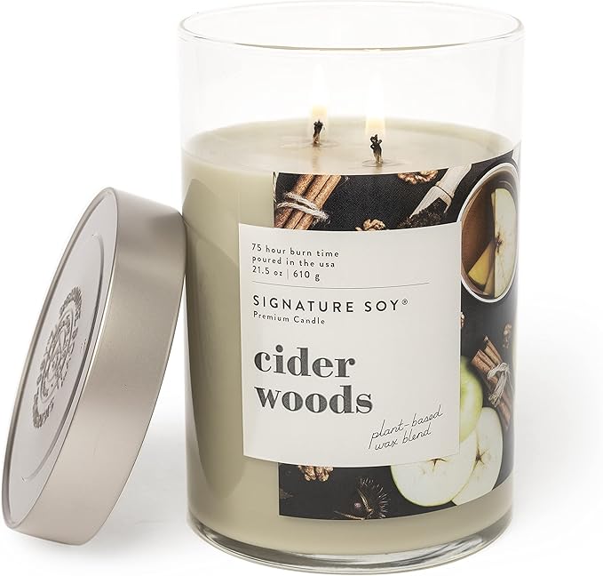 Lidded Cider Woods Scented Candle