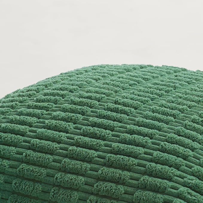 Fancy Homi 4 Packs Green Decorative Throw Pillow Covers 24x24 Inch for Living Room Couch Bed, Holiday Christmas Home Decor Gift, Soft Plush Corduroy Cute Square Accent Cushion Case 60x60 cm