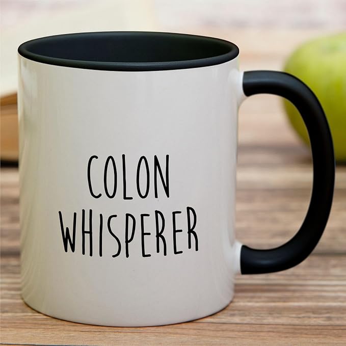 Retreez Funny Gastroenterologist Mug Gift Gastroenterology Doctor Colon Whisperer 11 Oz Ceramic Coffee Mug - Sarcastic Motivational Inspirational birthday gift - White Mug with Black Handle and Inner