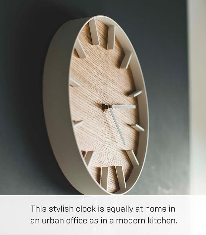 Yamazaki Home Wall Clock - Modern Wood Home Decoration Steel + Wood One Size Ash