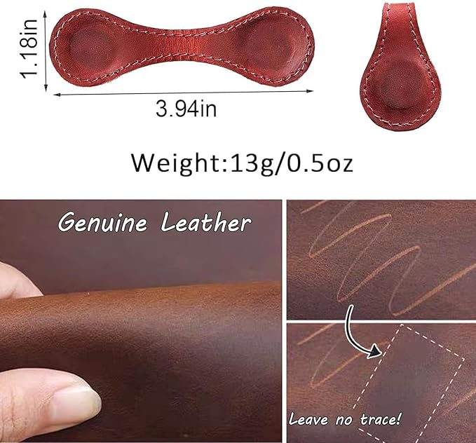 Personalized Magnetic Bookmark, 26 Custom Letters, Handmade - Magnetic Leather Bookmark for Book Lovers (Purple, I)