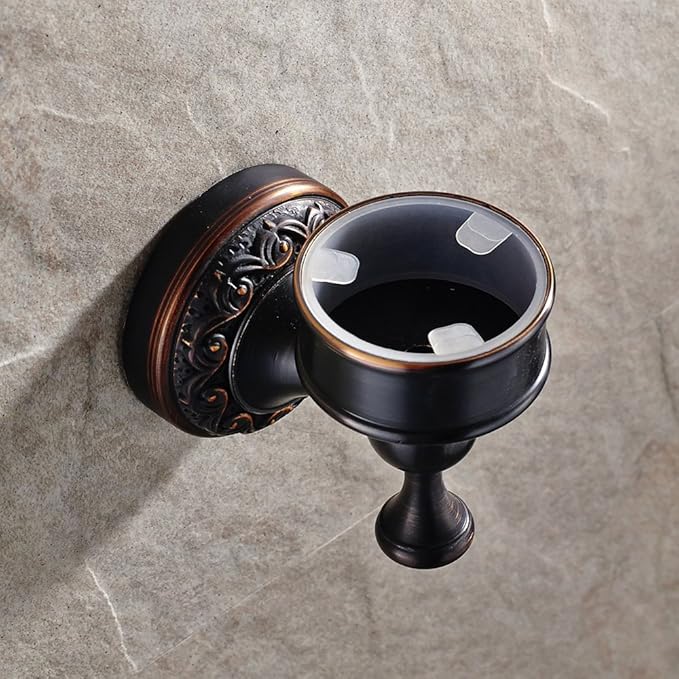 Leyden Bronze Soap Dish, Oil Rubbed Bronze Bathroom Accessories Soap Holder Shower Room Soap Dish Stand Organizer Tray Ceramic Dish Brass Retro Wave Pattern Design
