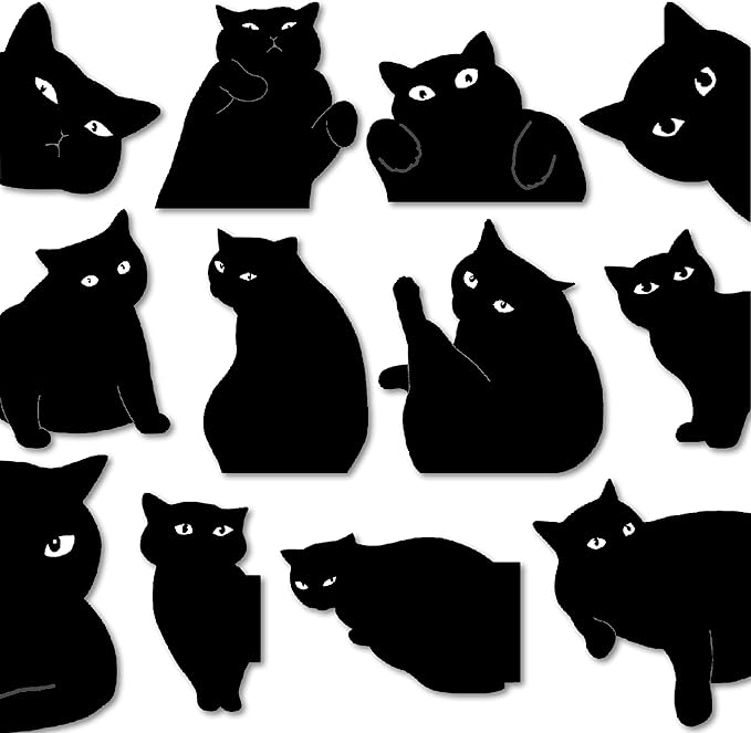 Magnetic Bookmarks - 6 Pieces Assorted Cute Book Markers Clip Set for Teachers Students Book Lovers Reading, for School Office Home Supplies, Kawaii Cat Magnet Page Markers