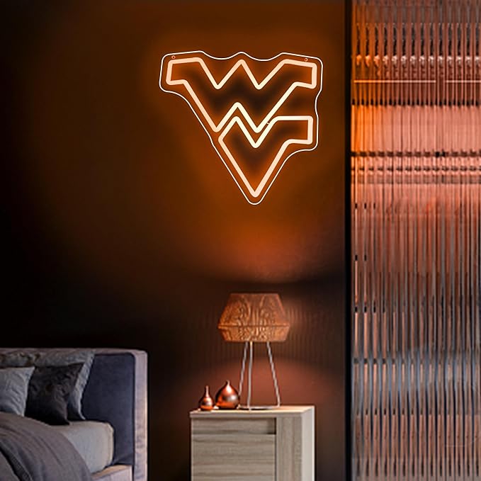 University Neon Signs,College Neon LED Sign,University Basketball Team Logo Light Sign,City Name Decor for Man Cave,Dorm Decor for College Students,Sport Fans,Size 13.4 * 13 in(XD118)