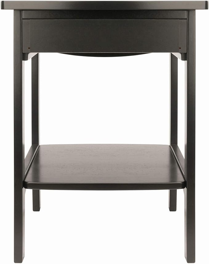 Winsome Claire Accent Table, 18 in, Black