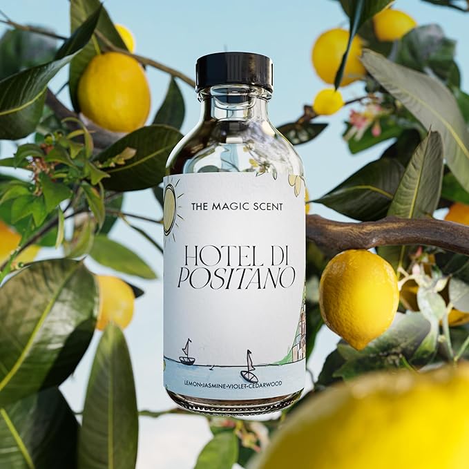 Hotel Di Positano Diffuser Oil Scent - Cold-Air & Ultrasonic Fragrance Oil for Diffuser Inspired by Amalfi Coast, Italy - Essential Oils for Diffusers Aromatherapy - 4 fl oz, 120 mL