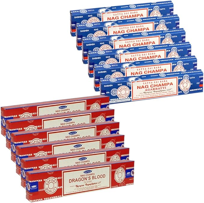 Nag Champa Incense Sticks And Dragon'S Blood Incense Sticks With Incense Holder Bundle For Home Fragrance And Spiritual Décor