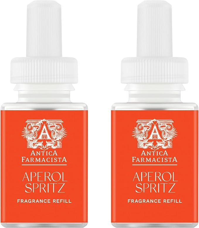 Pura & Antica Farmacista Home Scent Refill - Smart Home Air Diffuser Fragrance - Up to 120-Hours of Luxury Fragrance per Refill - Household Essential - Safe Diffuser Fragrance - 2 Pack, Aperol Spritz