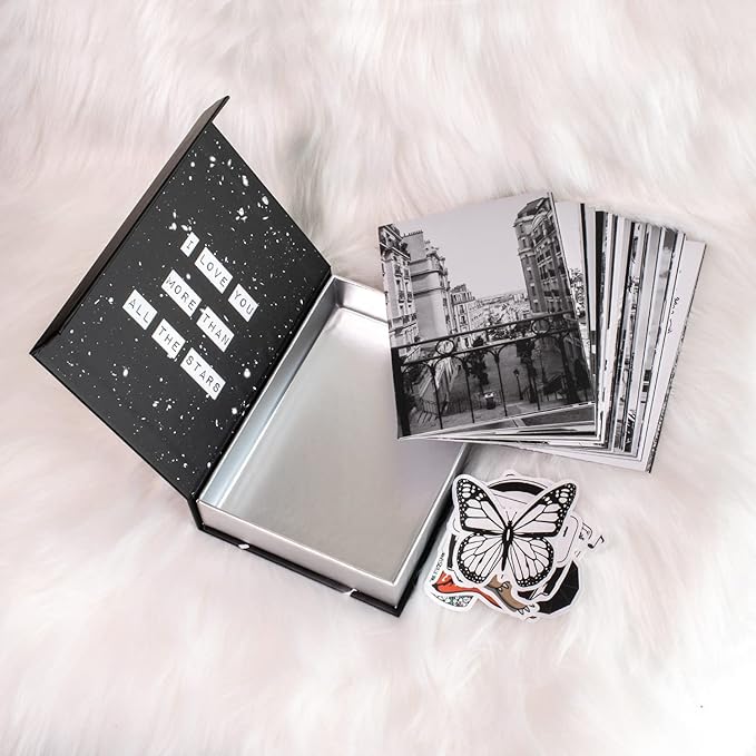 Artivo Black White Aesthetic Picture for Wall Collage 50 set 4x6, City Chic Wall Decor for Teen Girls, Aesthetic Posters, Black Collage Pictures, College Dorm Room Decor, Photo Collection
