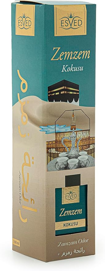 ihvan online, Reed Diffuser 3.4 Fl Oz - 100ml, Arabic Scent Room Diffusers, Home Fragrance, Luxury Diffuser, Essential Oil Sticks, Aromatherapy Air Freshener, Zamzam