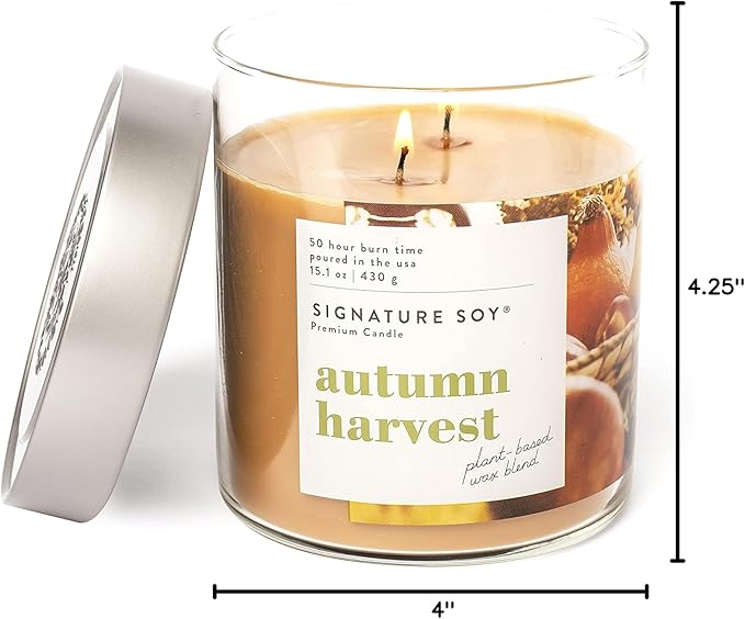 Lidded Autumn Harvest Scented Candle