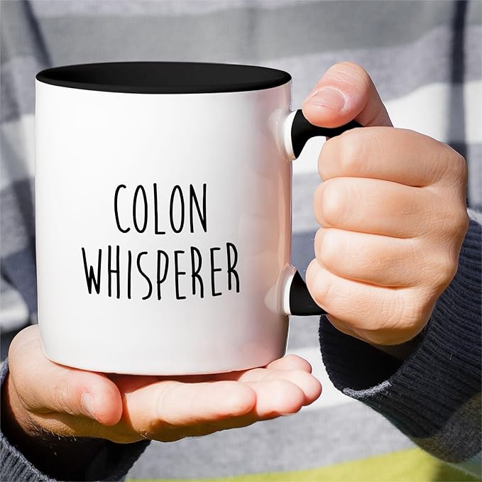 Retreez Funny Gastroenterologist Mug Gift Gastroenterology Doctor Colon Whisperer 11 Oz Ceramic Coffee Mug - Sarcastic Motivational Inspirational birthday gift - White Mug with Black Handle and Inner