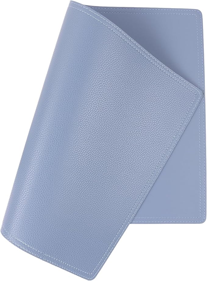 Jovono Set of 8 Faux Leather Placemats, PU Table Mats, Waterproof, Stain Resistant, Heat Resistant, Easy to Clean for Kitchen Dining Table,Conference Table, C Light Bule