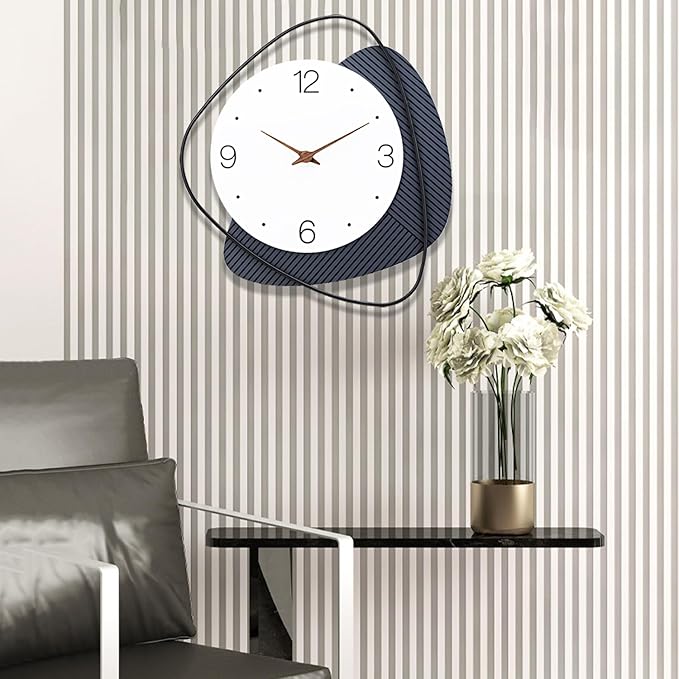 Wall Clock,Silent Non-Ticking Quality Quartz Battery Operated, Large Wall Clock for Living Room,Kitchen,Home,Bathroom,Bedroom Wall Decor,14.5x16inch