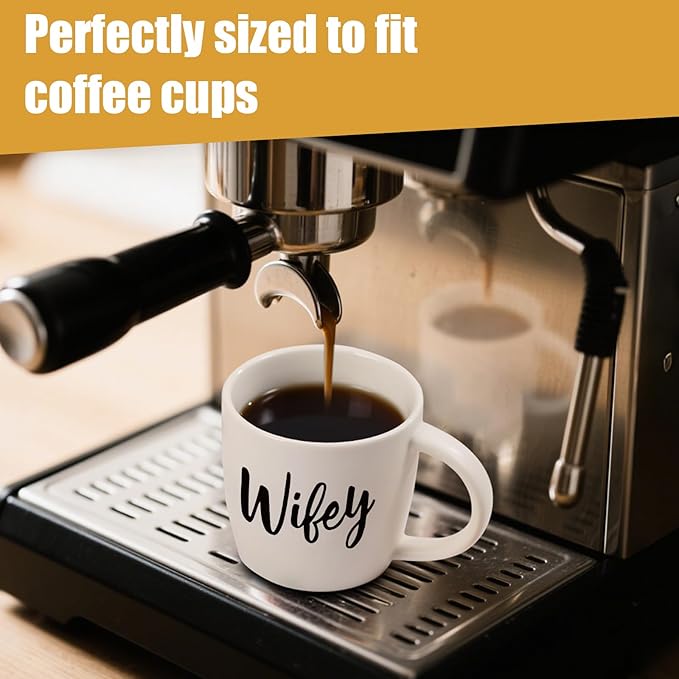 Wedding Gifts for Couples,Hubby & Wifey Wedding Coffee Cup Set,Bridal Shower Gifts for Bride and Groom, Newly-Married Anniversary for Him/Her,Mr and Mrs Gift