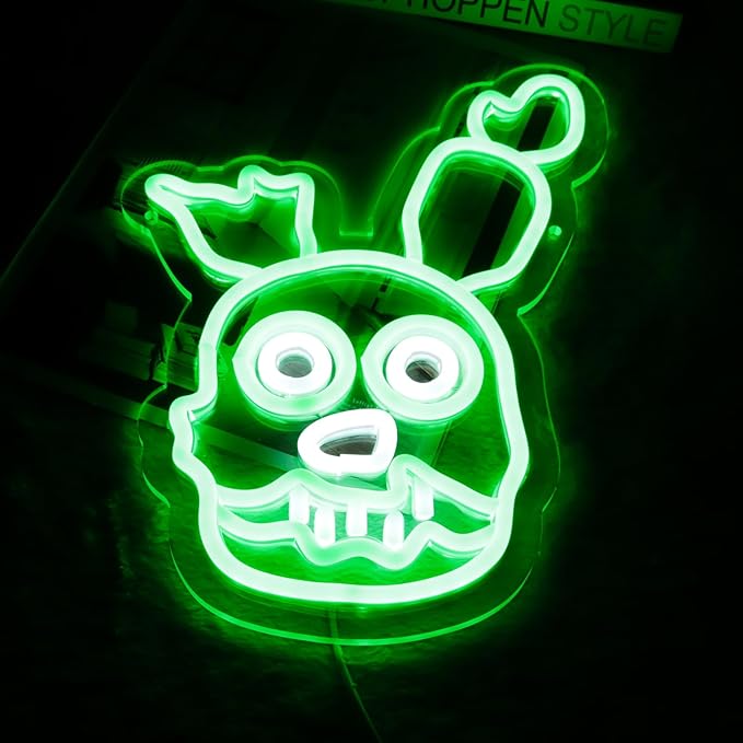 Springtrap Neon Signs for Wall Decor,LED Neon Lights for Bedroom,Birthday、Christmas Gifts for Kids
