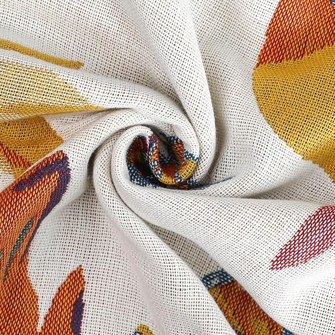 100% Cotton Boho Throw Blanket for Bed Couch All Season 80"x90" Premium Knitted Warm Blankets for Farmhouse Lightweight Reversible Decor Blanket Best Gifts for Women Mom