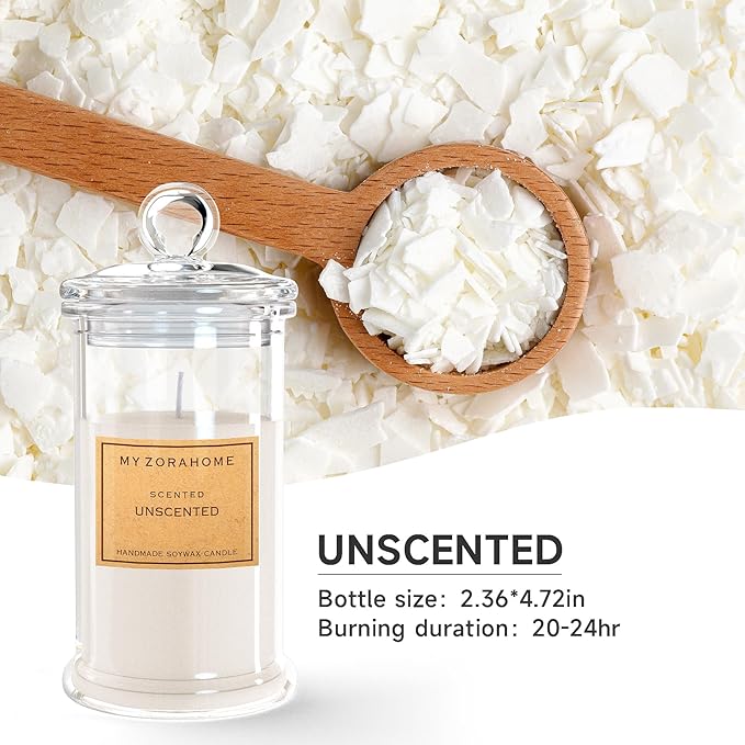 Bottle Shape Soy Wax Unscented Candle, Aromatherapy Candles for Home Scented or As a Birthday/Holiday Gift for Your Loved(3.5OZ/24Hours Burning)