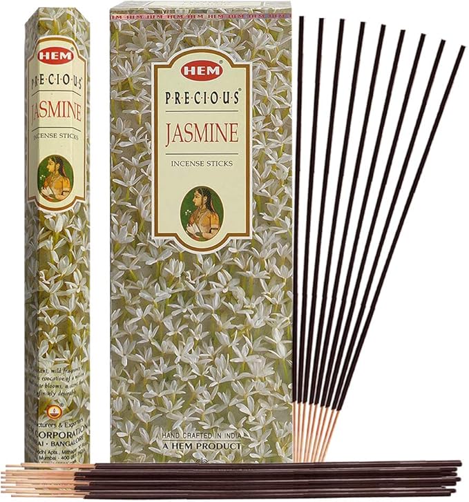 Precious Jasmine Incense Sticks and Incense Stick Holder Bundle Insence Insense Hem Incense Sticks