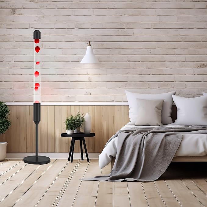 47.5-Inch Liquid Motion Lamp,Magma Lamp, Mood Relaxation Light,Suitable for Home Decoration, Living Room, Office, Bedroom, café (47.5in)