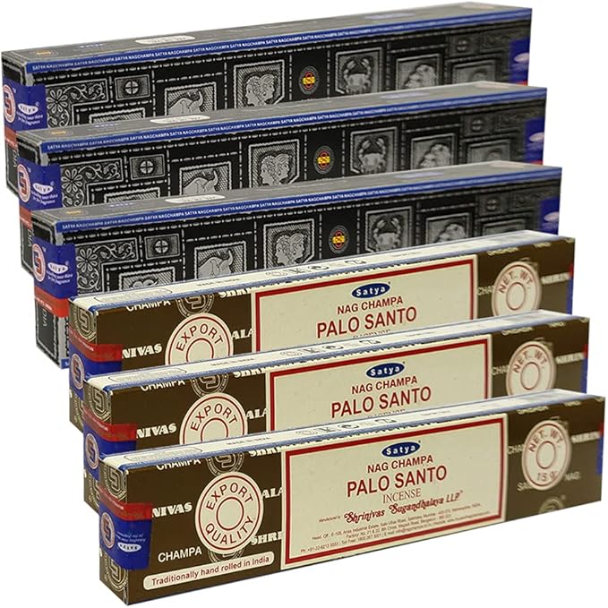 Super Hit Palo Santo Incense Sticks & Holder Bundle Variety Pack from House of Nag Champa Incense Sticks and Trumiri