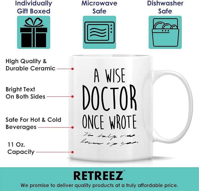 Retreez Funny Doctor Mug - 11 Oz Ceramic Coffee or Tea Cup - Hilarious Gift for Medical Professional, Doctor, Medical Student