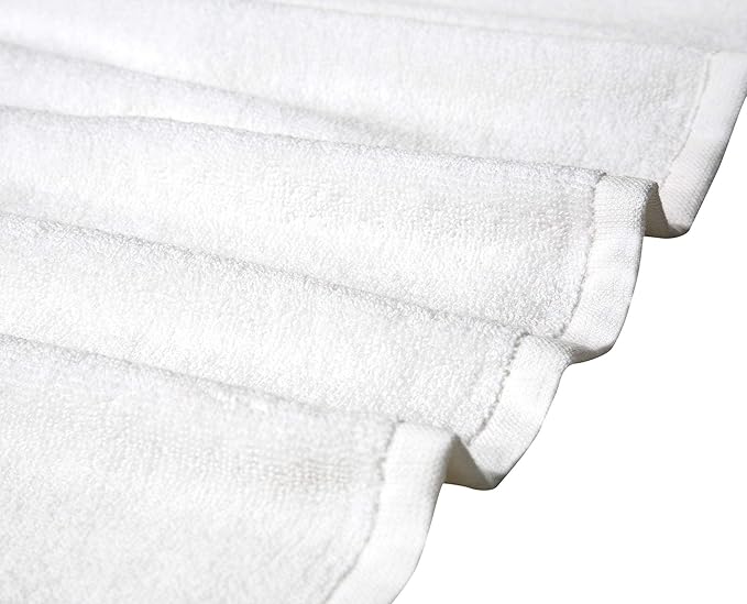 Pleasant Home 6 Pack Hand Towels Set – 16” x 28” | 100% Cotton | 500 GSM | Professional Bath Towels Use for Hotels, Hospitality, Spas, Salons | Lightweight & Durable | Bath Towels Set | White