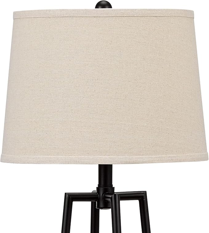 Catalina Lighting 19305-000 Modern Etagere Floor Lamp with Shelves, Standing Lamp, Living Room Light with Shelving, LED Bulb NOT Included, 58", Black
