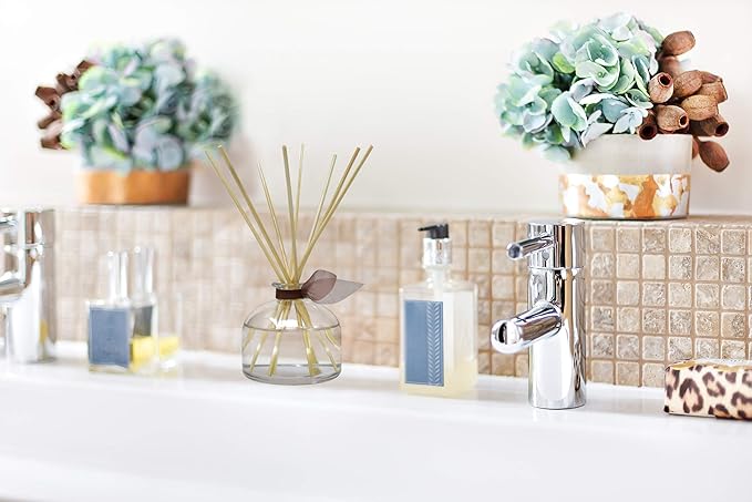 LOVSPA Smoked Vanilla Bean Reed Diffuser Refill, 4 oz, Bundle with Smoked Vanilla Bean Reed Diffuser Set - Made with Essential Oils in The USA