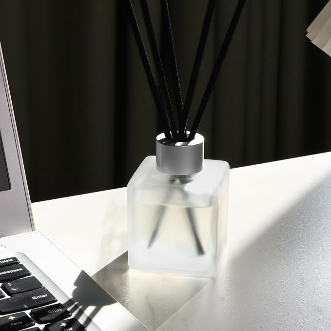 3-Pack Reed Diffuser Set, 100ml Gardenia/Lavender/Rose Scented Oil, Flower Aroma Essential Oils with Diffuser Sticks, Long Lasting Bathroom Air Freshener, Home Fragrance for Room Decor