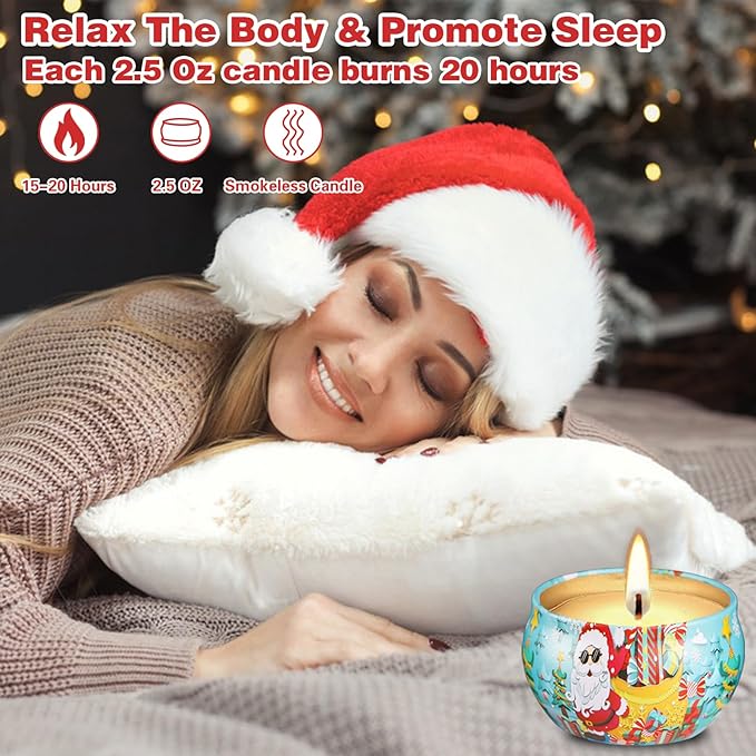 Valentine's Day Candles Gifts for Women, Small Valentine Candle Bulk, 9 Pack Scented Candles Set for Home Aromatherapy, Strongly Fragrance Soy Wax Candle for Spa Bath Yoga, Candle Gift for Wife