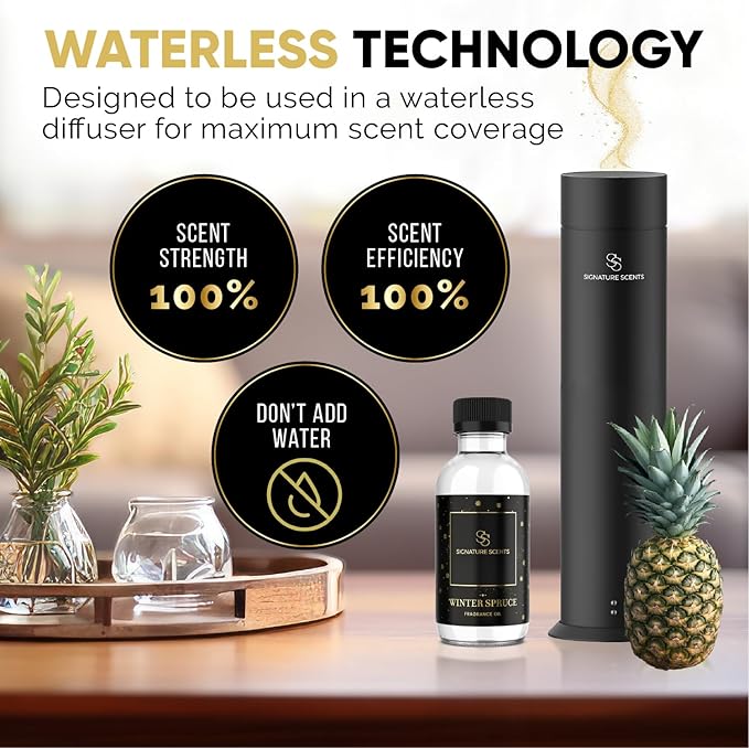 Luxury Hotel Diffuser Oil for Hotels and Homes - Aromatherapy Oils for use with an Essential Oil Diffuser at Home - Fragrance-Scent Diffuser Oil Blend (Winter Spruce) 4.05fl oz (120ml)